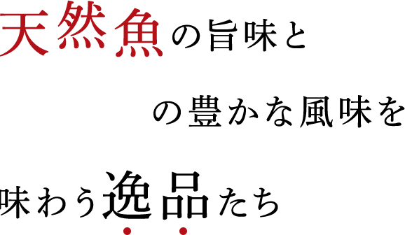 天然魚の旨味と地鶏の豊かな風味を味わう逸品たち